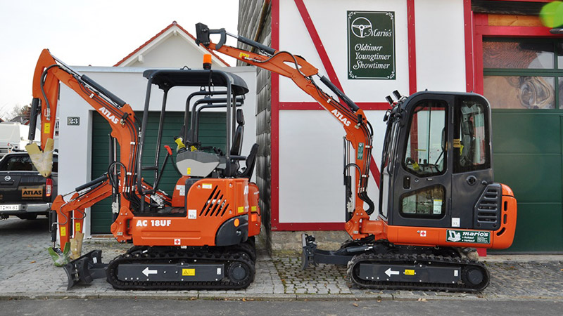 ATLAS Minibagger – kompakte Baumaschine für Bau, Garten- und Landschaftsbau mit zuverlässiger Leistung und hoher Präzision. ATLAS Minibagger – kompakte Baumaschine für Bau, Garten- und Landschaftsbau mit zuverlässiger Leistung und hoher Präzision.